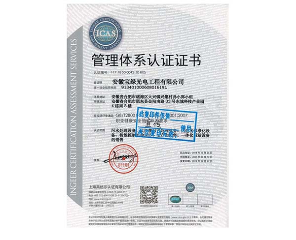 管理体系认证证书 (1)